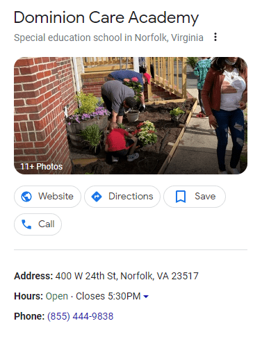 Norfolk Google Listing