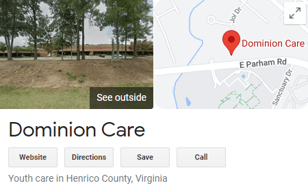 Dominion Care Map Listing