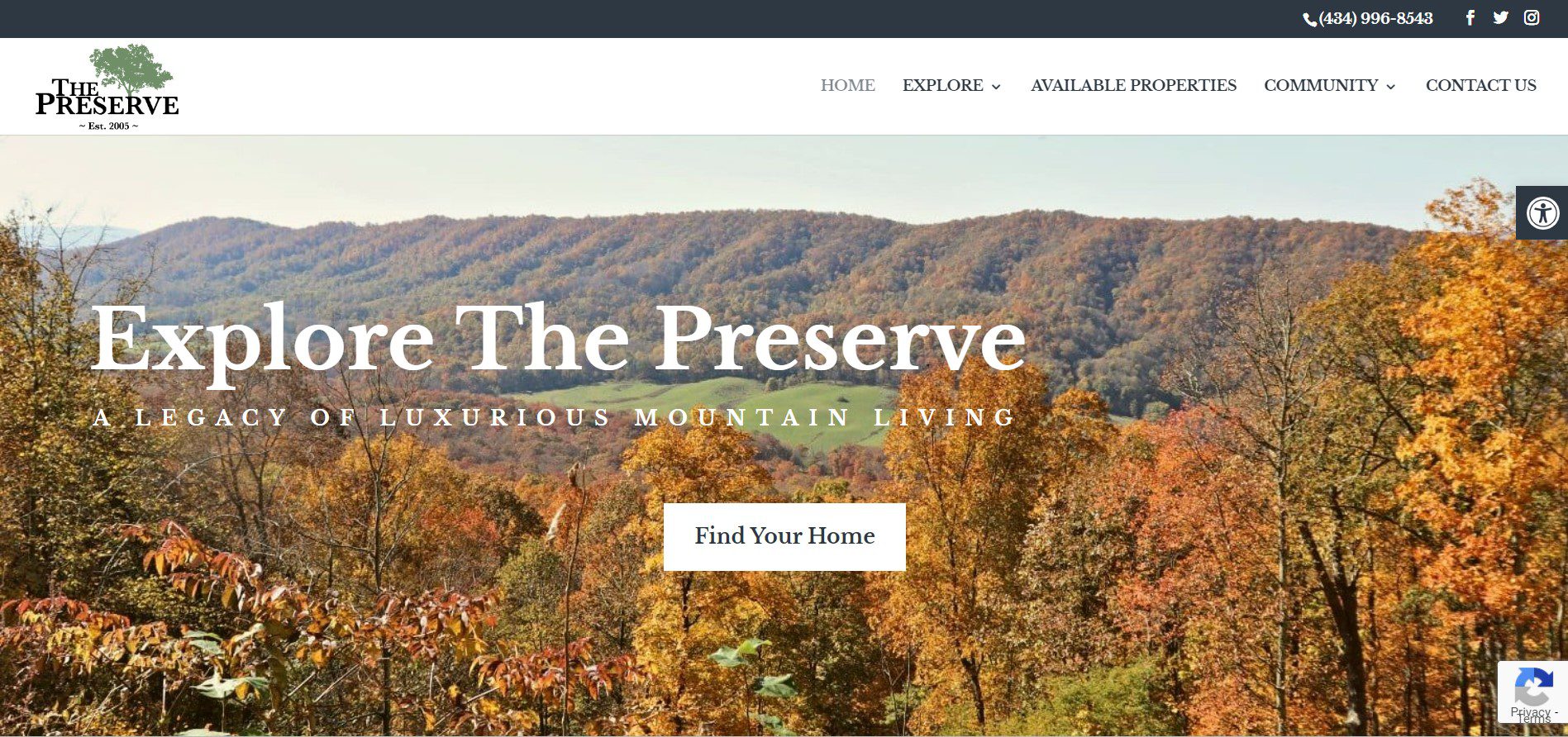 Preserve website