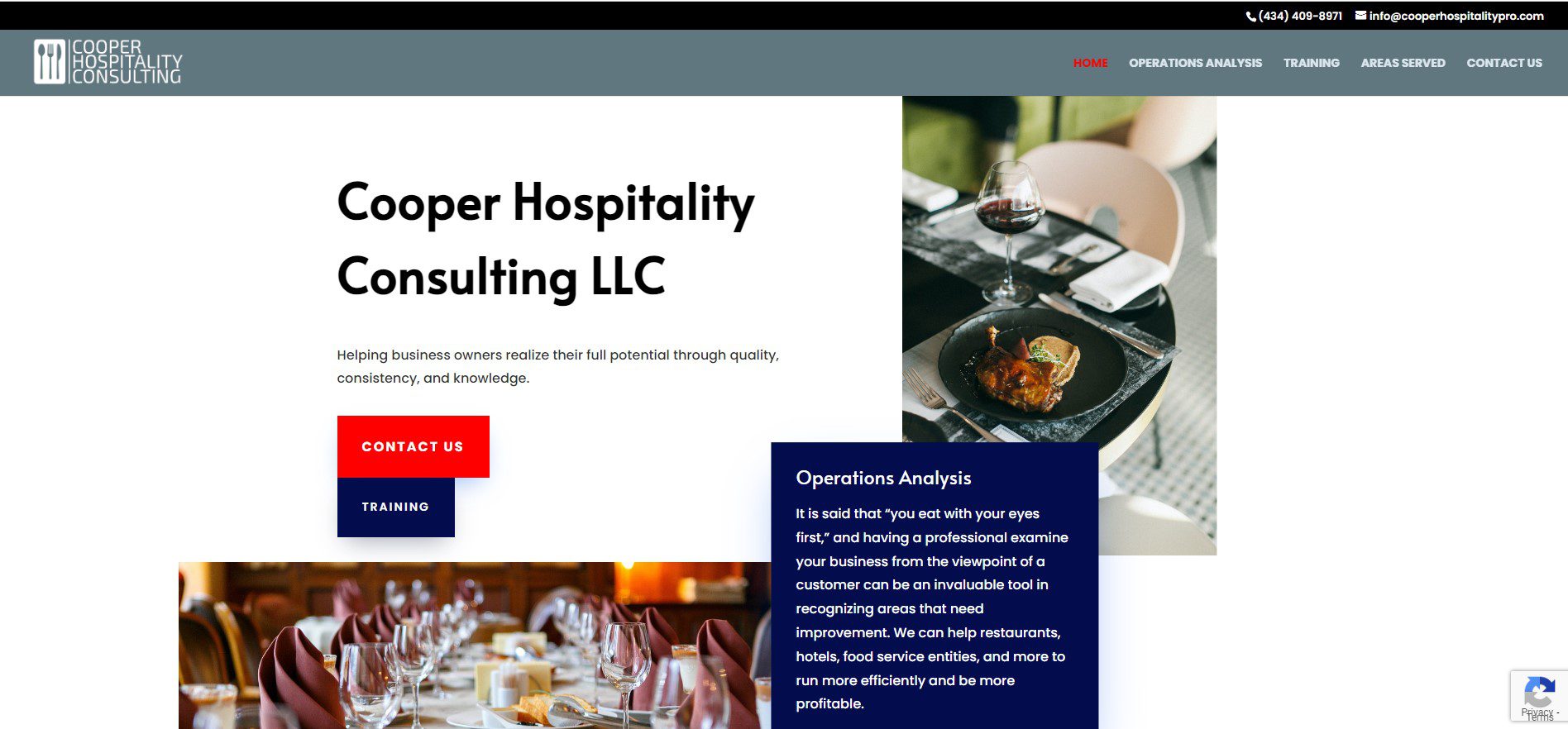 Cooper Hospitality Website